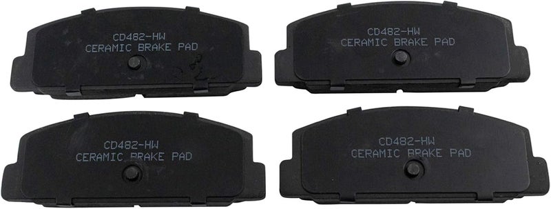 TRQ Rear Brake Pads Ceramic Compatible with 2003-2005 Mazda 6 2003 Protege 1989-1995 RX-7 - Image 5